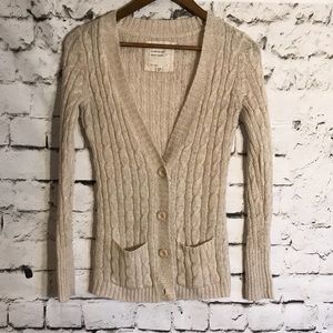 American Apparel Oatmeal Cardigan